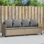 Lounger with beige synthetic rattan cushions by , Loungers - Ref: Foro24-368347, Price: 226,40 €, Discount: %