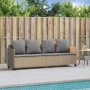 Sonnenliege mit beigen Kissen aus synthetischem Rattan von , Liegen - Ref: Foro24-368347, Preis: 230,14 €, Rabatt: %
