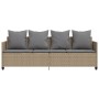 Sonnenliege mit beigen Kissen aus synthetischem Rattan von , Liegen - Ref: Foro24-368347, Preis: 230,14 €, Rabatt: %