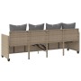 Sonnenliege mit beigen Kissen aus synthetischem Rattan von , Liegen - Ref: Foro24-368347, Preis: 230,14 €, Rabatt: %
