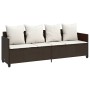 Sonnenliege mit Kissen synthetisches Rattan braun von , Liegen - Ref: Foro24-368345, Preis: 230,14 €, Rabatt: %