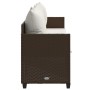 Sonnenliege mit Kissen synthetisches Rattan braun von , Liegen - Ref: Foro24-368345, Preis: 230,14 €, Rabatt: %