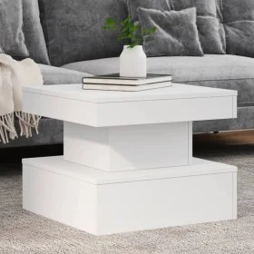 Couchtisch mit weißen LED-Leuchten 50x50x40 cm von , Couchtisch - Ref: Foro24-839840, Preis: 64,37 €, Rabatt: %