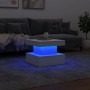 Couchtisch mit weißen LED-Leuchten 50x50x40 cm von , Couchtisch - Ref: Foro24-839840, Preis: 52,84 €, Rabatt: %