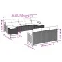 Garden sofa set 10 pieces with black synthetic rattan cushions by , Garden sets - Ref: Foro24-3260495, Price: 613,69 €, Disco...