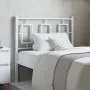 Cabecero de metal blanco 90 cm de , Cabeceros y pies de cama - Ref: Foro24-374318, Precio: 31,35 €, Descuento: %