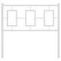 Cabecero de metal blanco 90 cm de , Cabeceros y pies de cama - Ref: Foro24-374318, Precio: 31,35 €, Descuento: %