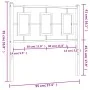 Cabecero de metal blanco 90 cm de , Cabeceros y pies de cama - Ref: Foro24-374318, Precio: 31,35 €, Descuento: %