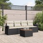 5-piece garden furniture set with black synthetic rattan cushions by , Garden sets - Ref: Foro24-3256770, Price: 301,53 €, Di...