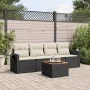 5-teiliges Gartenmöbel-Set und Kissen aus synthetischem Rattan schwarz von , Gartensets - Ref: Foro24-3256770, Preis: 297,42 ...