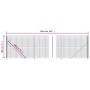 Anthrazitgrauer Drahtzaun mit Flansch 1,8x10 m von , Zaunpaneele - Ref: Foro24-154309, Preis: 100,38 €, Rabatt: %