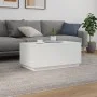 Couchtisch mit weißen LED-Leuchten 90x50x40 cm von , Couchtisch - Ref: Foro24-839875, Preis: 69,07 €, Rabatt: %