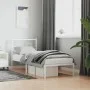 Bettgestell aus Metall mit weißem Kopfteil 80x200 cm von , Betten und Lattenroste - Ref: Foro24-376266, Preis: 69,49 €, Rabat...