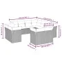 Garden sofa set 11 pieces and black synthetic rattan cushions by , Garden sets - Ref: Foro24-3250345, Price: 755,26 €, Discou...