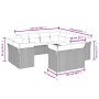 Set mit 11 Stück Gartensofas und Kissen synthetisches Rattan schwarz von , Gartensets - Ref: Foro24-3250345, Preis: 777,16 €,...