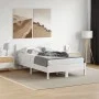 Bettkopfteil aus massivem weißem Kiefernholz, 135 cm von , Kopf- und Fußteile - Ref: Foro24-844782, Preis: 33,59 €, Rabatt: %