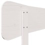 Bettkopfteil aus massivem weißem Kiefernholz, 135 cm von , Kopf- und Fußteile - Ref: Foro24-844782, Preis: 39,97 €, Rabatt: %