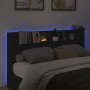 Bettkopfteil mit schwarzer LED 180x16,5x103,5 cm von , Kopf- und Fußteile - Ref: Foro24-839260, Preis: 113,58 €, Rabatt: %