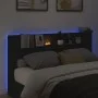 Cabecero de cama con LED negro 180x16,5x103,5 cm de , Cabeceros y pies de cama - Ref: Foro24-839260, Precio: 111,72 €, Descue...