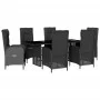 7-piece garden dining set with black synthetic rattan cushions by , Garden sets - Ref: Foro24-3213524, Price: 1,00 €, Discoun...