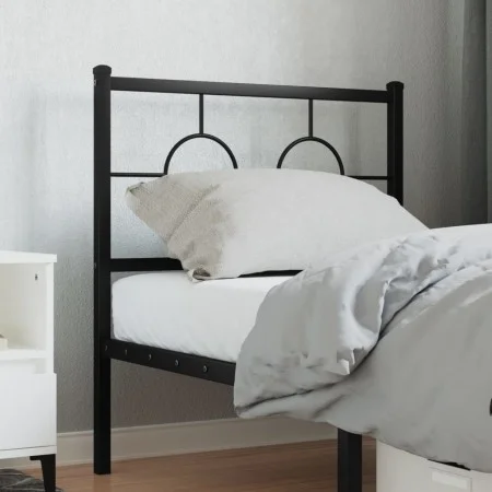Black metal headboard 80 cm by , Headboards and footboards - Ref: Foro24-376253, Price: 30,86 €, Discount: %