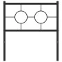 Black metal headboard 80 cm by , Headboards and footboards - Ref: Foro24-376253, Price: 30,86 €, Discount: %