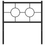 Kopfteil aus schwarzem Metall, 80 cm von , Kopf- und Fußteile - Ref: Foro24-376253, Preis: 31,33 €, Rabatt: %