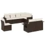 Set of 8-piece garden sofas and brown synthetic rattan cushions by , Garden sets - Ref: Foro24-3252780, Price: 571,62 €, Disc...