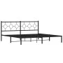 Bettgestell mit schwarzem Metallkopfteil 193x203 cm von , Betten und Lattenroste - Ref: Foro24-376232, Preis: 109,66 €, Rabat...