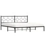 Bettgestell mit schwarzem Metallkopfteil 193x203 cm von , Betten und Lattenroste - Ref: Foro24-376232, Preis: 109,66 €, Rabat...