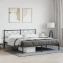 Bettgestell mit schwarzem Metallkopfteil 180x200 cm von , Betten und Lattenroste - Ref: Foro24-376230, Preis: 104,48 €, Rabat...