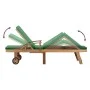 Tumbona con cojín madera maciza de teca verde de vidaXL, Tumbonas - Ref: Foro24-48024, Precio: 240,94 €, Descuento: %