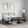 Estructura de cama cabecero y estribo metal negro 140x200 cm de , Camas y somieres - Ref: Foro24-376245, Precio: 123,31 €, De...