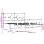 Estructura de cama cabecero y estribo metal negro 140x200 cm de , Camas y somieres - Ref: Foro24-376245, Precio: 123,31 €, De...