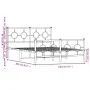 Estructura de cama cabecero y estribo metal negro 140x200 cm de , Camas y somieres - Ref: Foro24-376245, Precio: 121,57 €, De...