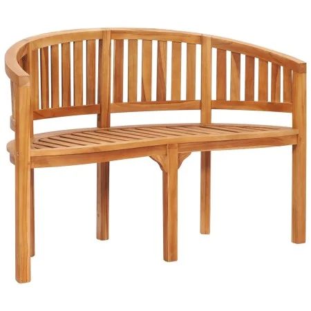Bananenförmige Bank aus massivem Teakholz 120 cm von vidaXL, Gartenbänke - Ref: Foro24-48020, Preis: 276,50 €, Rabatt: %
