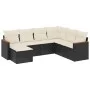 7-piece garden dining set with black synthetic rattan cushions by , Garden sets - Ref: Foro24-3258605, Price: 413,12 €, Disco...