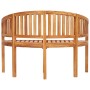 Banana-shaped bench solid teak wood 120 cm by vidaXL, garden benches - Ref: Foro24-48020, Price: 283,83 €, Discount: %