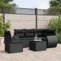 6-piece garden sofa set with black synthetic rattan cushions by , Garden sets - Ref: Foro24-3253712, Price: 397,35 €, Discoun...