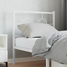 Kopfteil aus weißem Metall, 80 cm von , Kopf- und Fußteile - Ref: Foro24-376302, Preis: 28,88 €, Rabatt: %