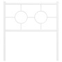 Kopfteil aus weißem Metall, 80 cm von , Kopf- und Fußteile - Ref: Foro24-376302, Preis: 28,88 €, Rabatt: %