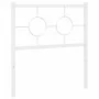 Cabecero de metal blanco 80 cm de , Cabeceros y pies de cama - Ref: Foro24-376302, Precio: 28,48 €, Descuento: %
