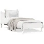 Estructura de cama madera maciza de pino blanco 90x190 cm de , Camas y somieres - Ref: Foro24-844754, Precio: 91,90 €, Descue...