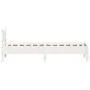 Estructura de cama madera maciza de pino blanco 90x190 cm de , Camas y somieres - Ref: Foro24-844754, Precio: 91,90 €, Descue...