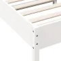 Estructura de cama madera maciza de pino blanco 90x190 cm de , Camas y somieres - Ref: Foro24-844754, Precio: 91,90 €, Descue...