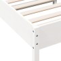Massives Bettgestell aus weißem Kiefernholz, 90 x 190 cm von , Betten und Lattenroste - Ref: Foro24-844754, Preis: 92,83 €, R...