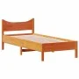 Estructura de cama madera maciza de pino marrón cera 90x190 cm de , Camas y somieres - Ref: Foro24-844756, Precio: 89,78 €, D...