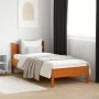 Estructura de cama madera maciza de pino marrón cera 90x190 cm de , Camas y somieres - Ref: Foro24-844756, Precio: 89,78 €, D...