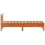 Estructura de cama madera maciza de pino marrón cera 90x190 cm de , Camas y somieres - Ref: Foro24-844756, Precio: 89,78 €, D...