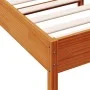 Estructura de cama madera maciza de pino marrón cera 90x190 cm de , Camas y somieres - Ref: Foro24-844756, Precio: 89,78 €, D...